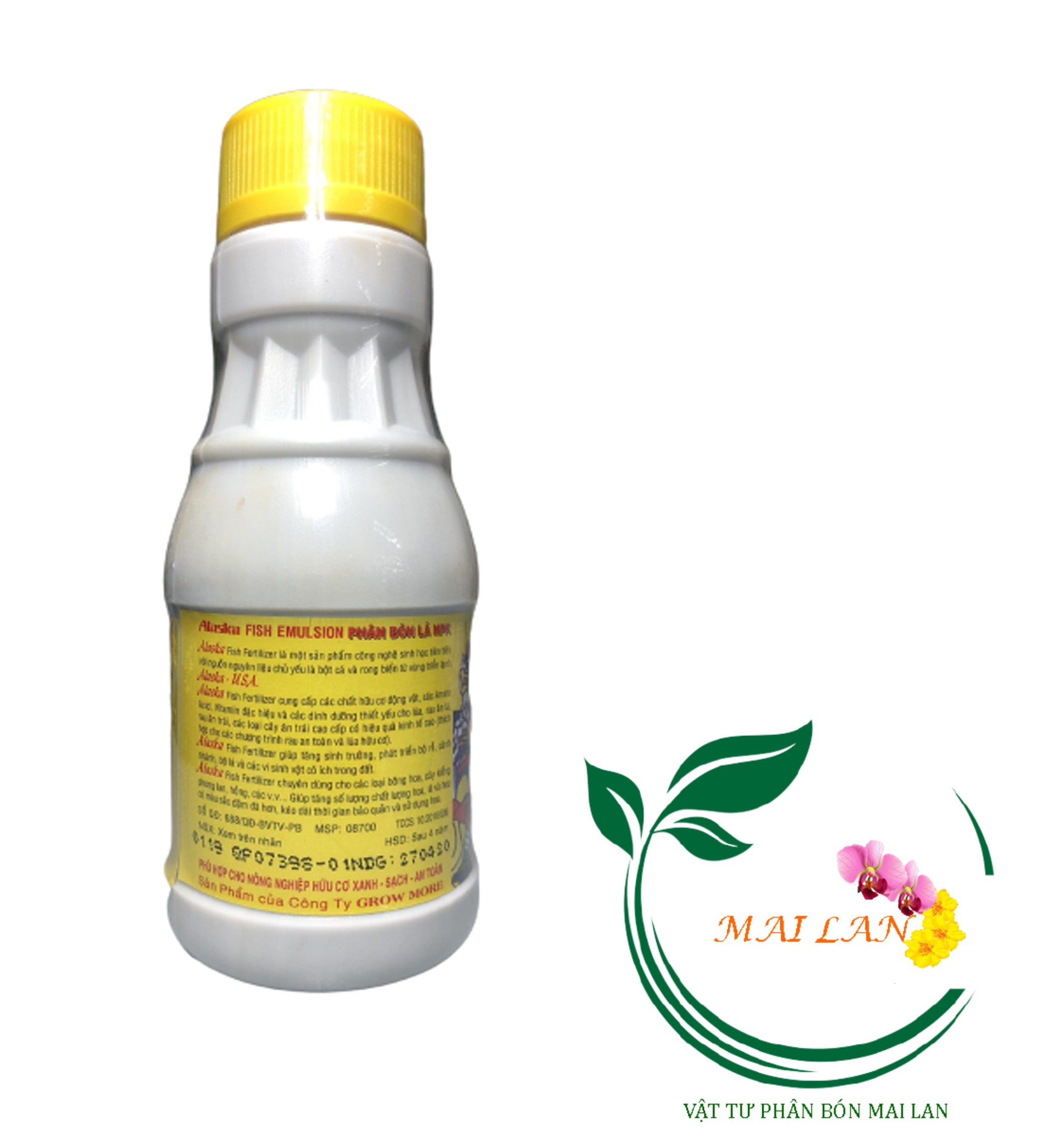 Phân Bón Lá Cá Alaska - Cá Hữu Cơ & Tảo Biển - #044A# 100ml