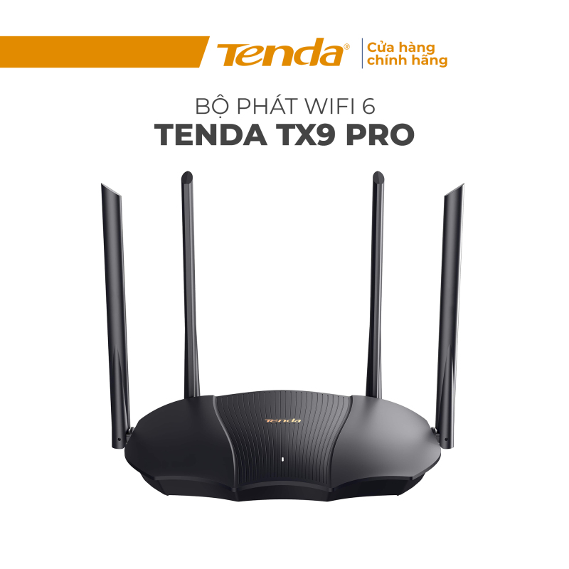 Bộ phát wifi 6 Tenda TX9 Pro Router WiFi 6 băng tần kép chuẩn AX3000 hàng chính hãng