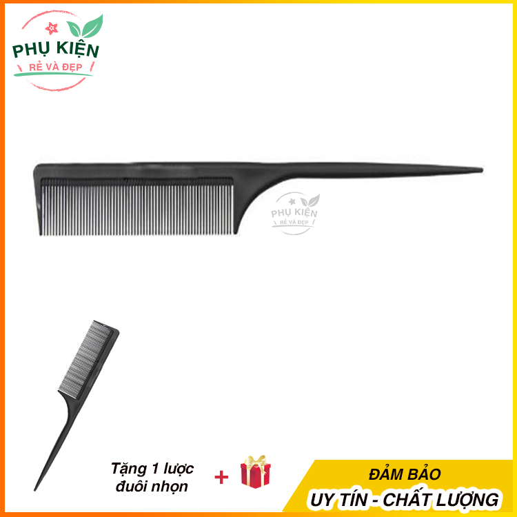 Bộ 2 Lược chia tóc đuôi nhựa