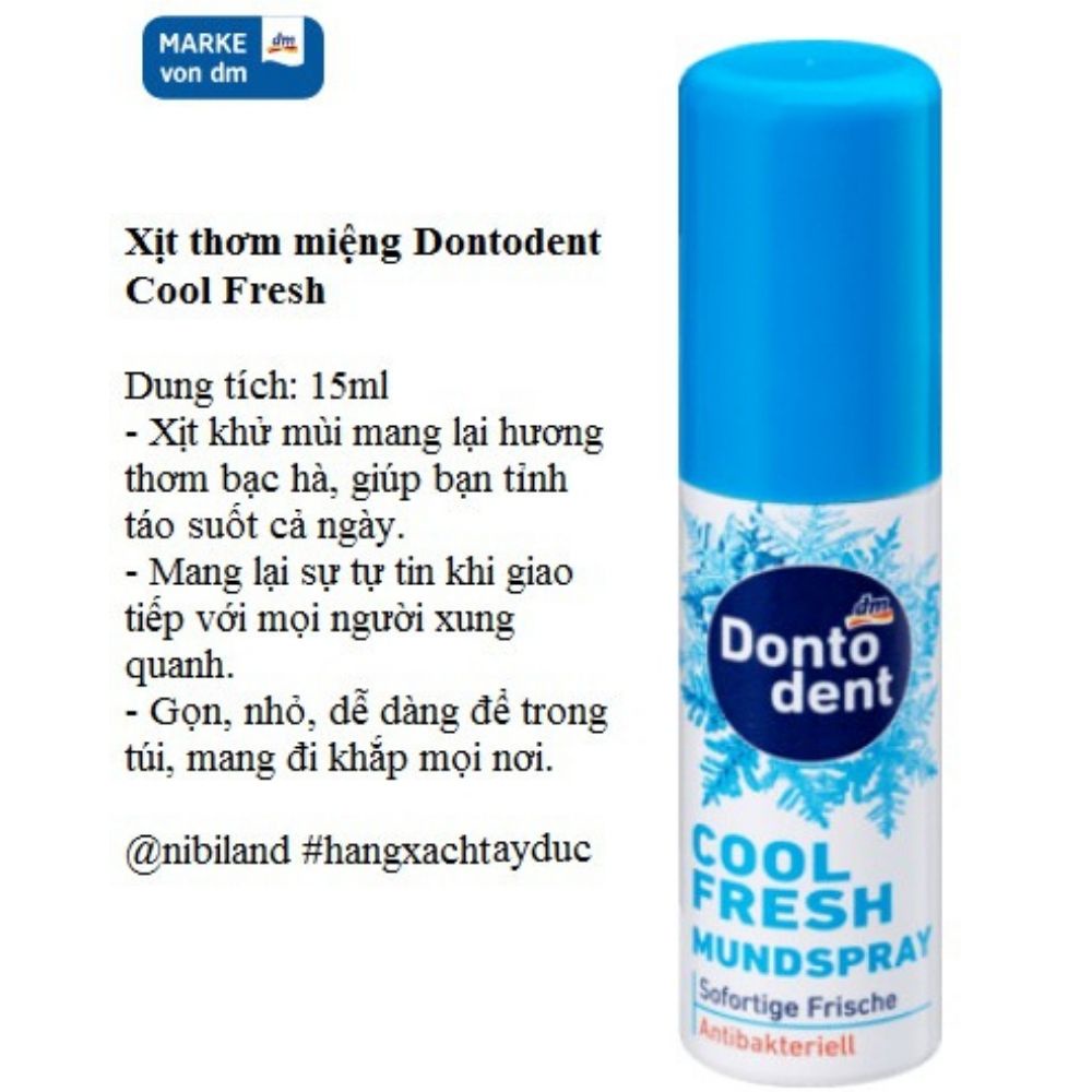 xịt thơm miệng dontodent
