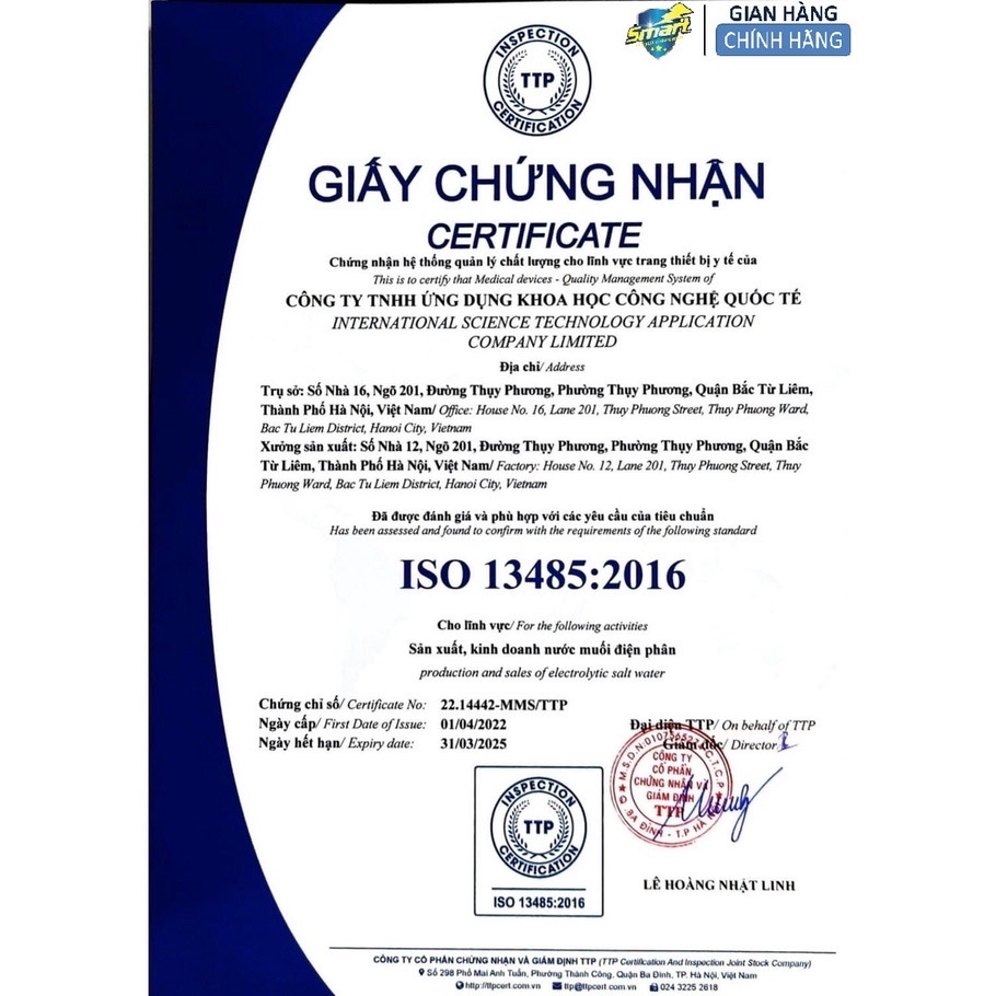 [MẪU MỚI] COMBO 3 Nước A - Dung dịch sát khuẩn Anolyte - Smart A+- chai 500ml
