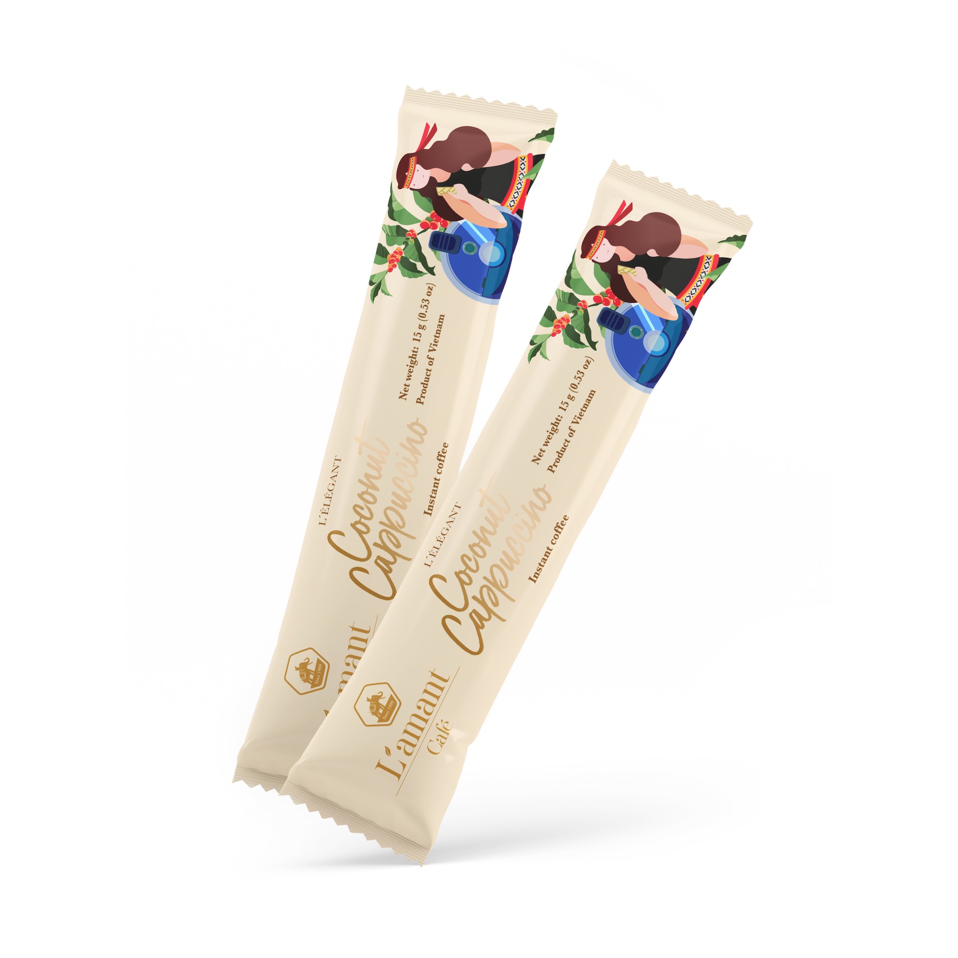 [NEW] Cà Phê Cappuccino Vị Dừa Hòa Tan – Hương Dừa Tự Nhiên, Bọt Sữa Mịn