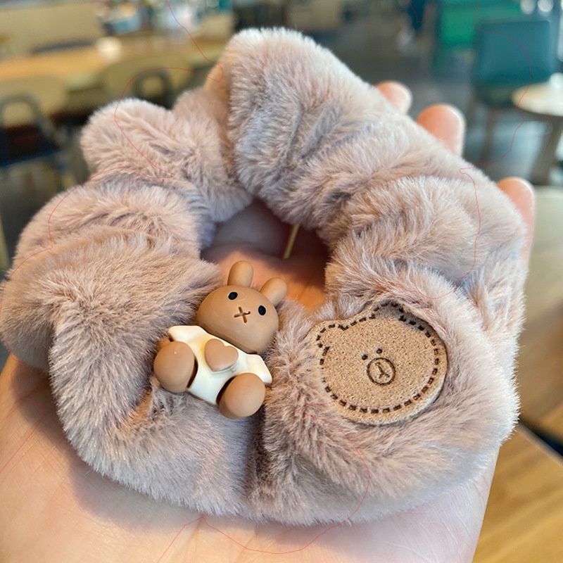 Cột tóc lông mềm hình con vật cute
