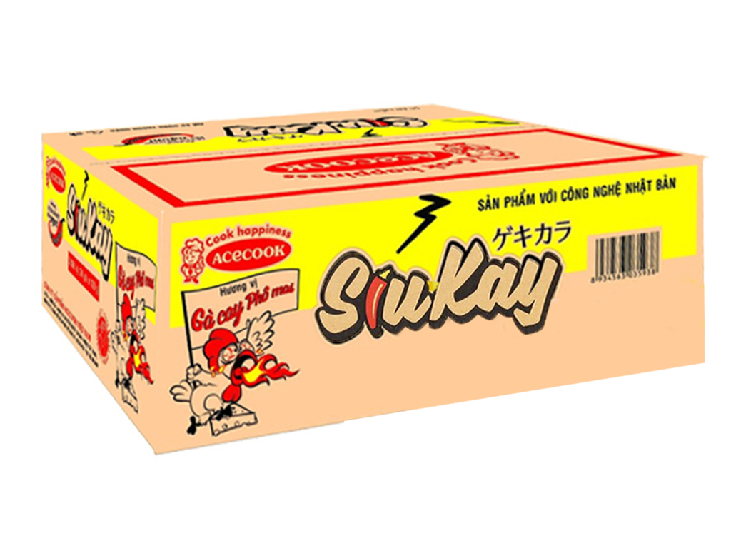 Mì siukay gói 128g - thùng 24 gói - cty bát muội
