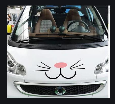 Tem râu mèo cực dễ thương trang trí ô tô