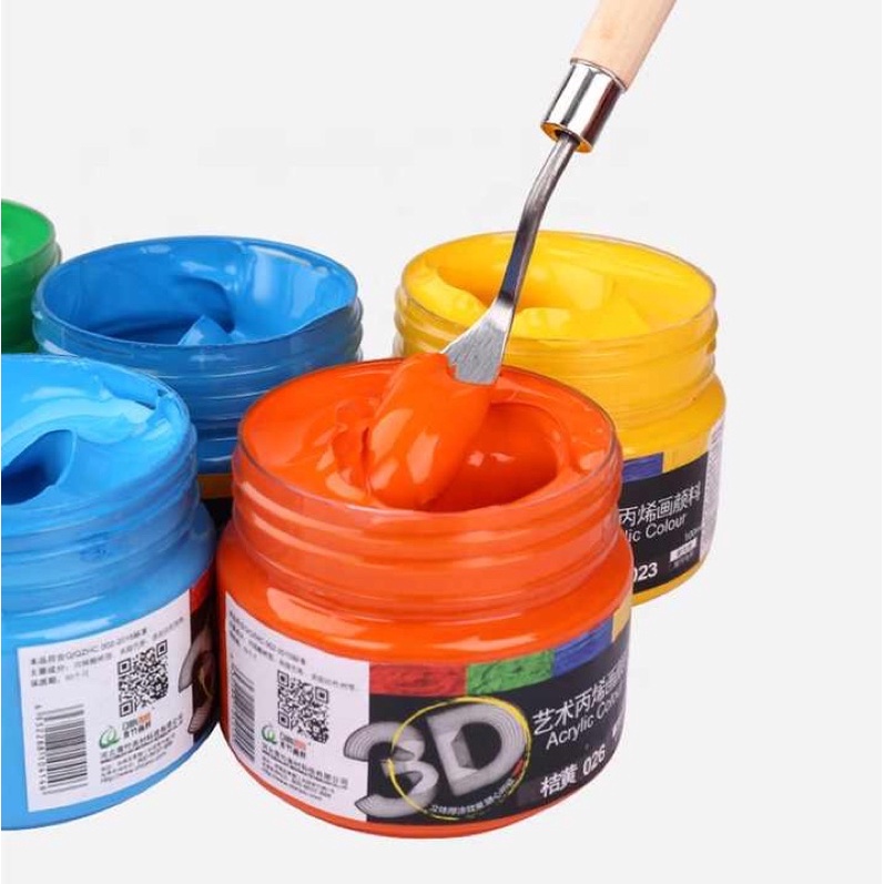 Combo 23 màu vẽ Acrylic 3D 100ml (Khách chọn màu)