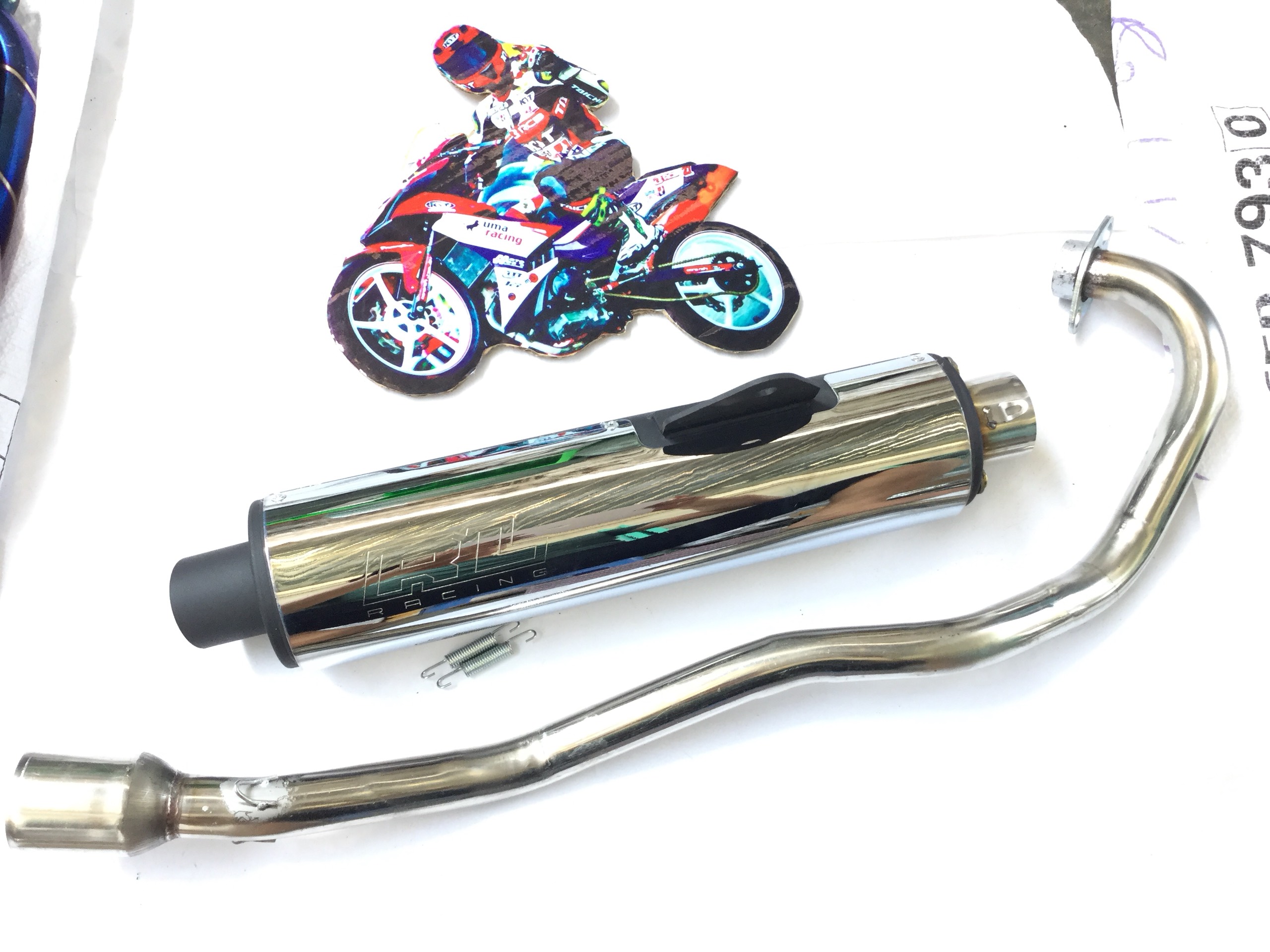 Lon Pô CBR RepLeo Đầu inox 304 - Cả cổ Exciter 150 ,,,,,,