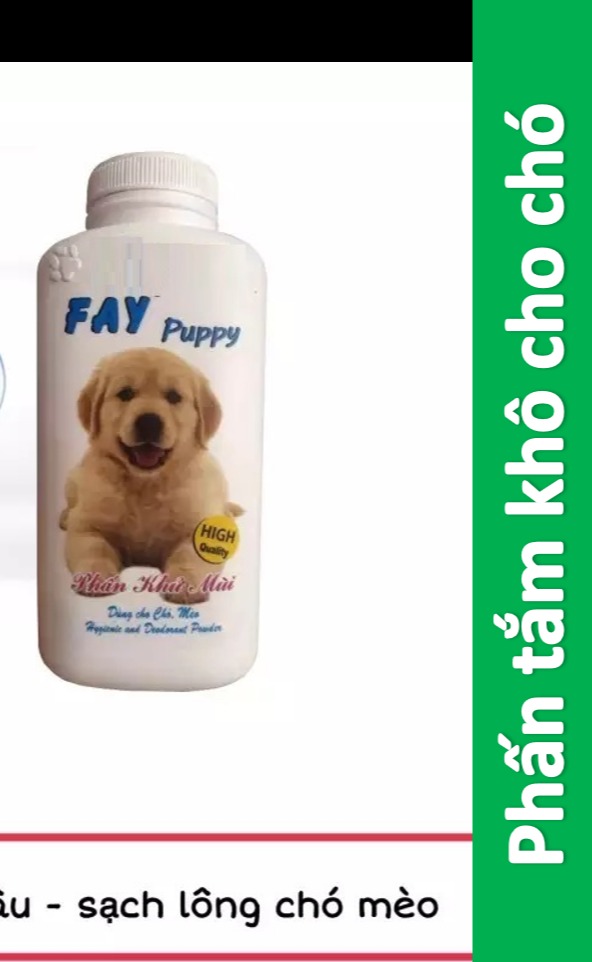 Hanpet - Bọt và Phấn tắm khô chó mèo (3 loại) sữa tắm khô chuột hamster thú cưng FAY KITTY & FAY PUPPY