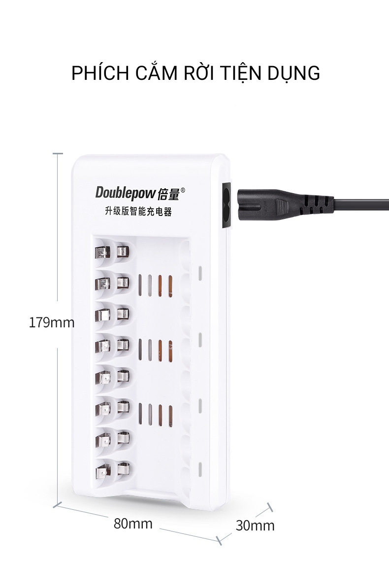 Pin sạc aa Doublepow ( Bộ sạc K18 và Pin 3300mAh)