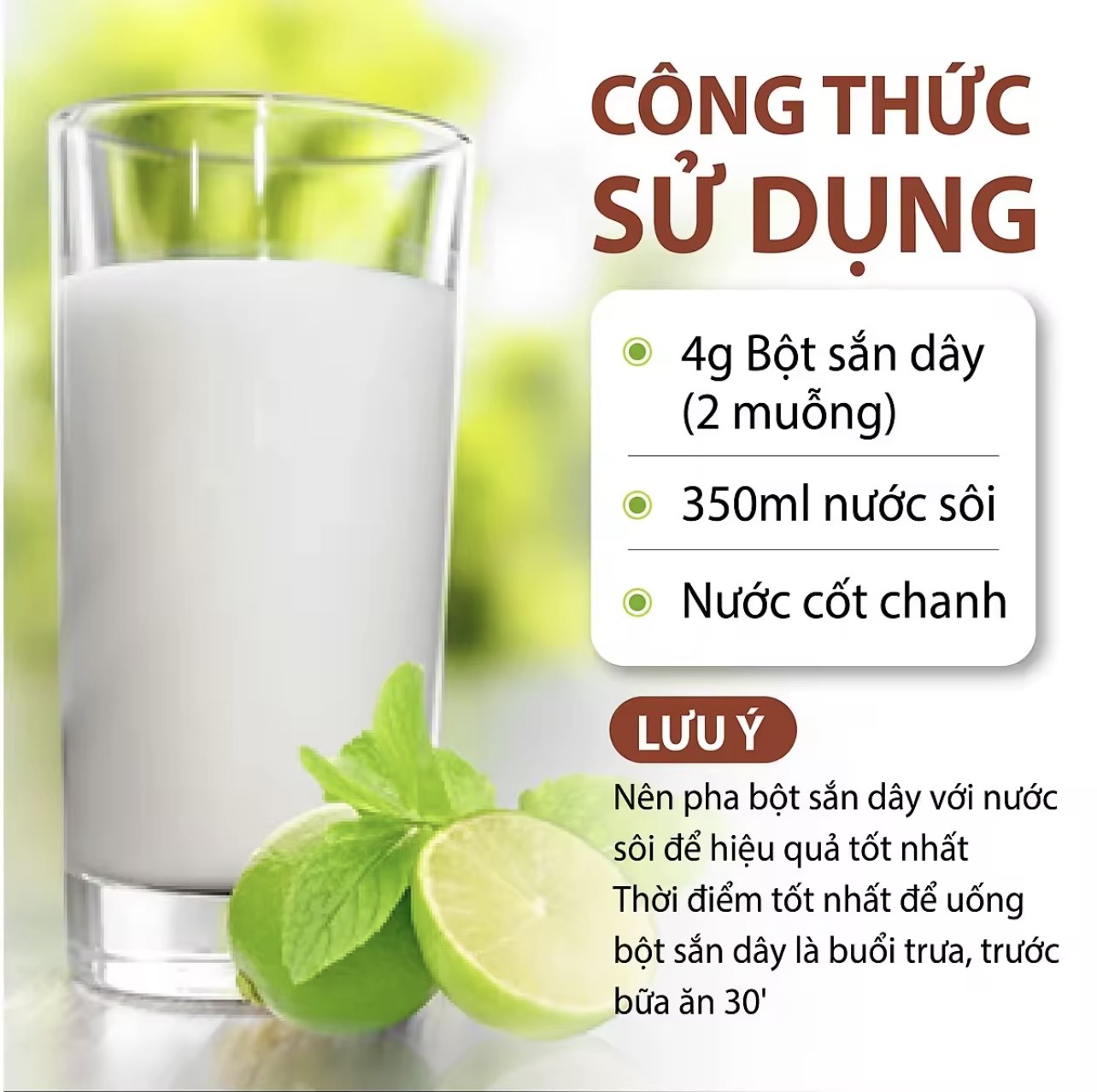 Bột Sắn Dây Tây Bắc, bột sắn Nguyên Chất (hũ 500gr)