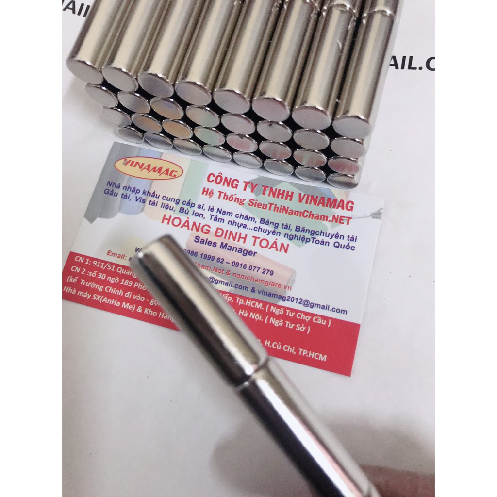 D10 x 30mm cylinder magnets White Super magnetic strong suction magnets