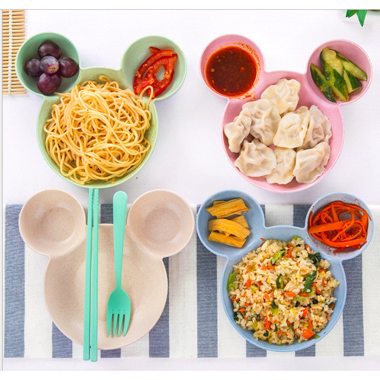 [SỈ SLL] - Tô hình chuột Mickey lúa mạch cho bé
