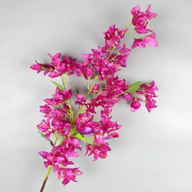 Cành hoa giấy giả - 1 cành dài 1m - Hoa giấy trang trí làm thành cây giả giống thật - Cây giả, hoa lụa Decor trang trí nhà cửa