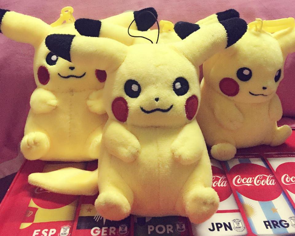 Móc khóa gấu bông Pikachu dễ thương