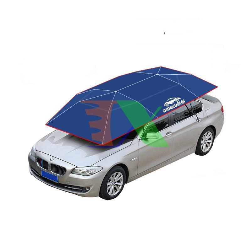 Ô che nắng ô tô, Dù che nắng xe hơi cao cấp, Ô bảo vệ xe ô tô, Ô che xe Dingku chân đế tấm cao su giác mút có thể gắn chặt vào nóc xe, có 1 sợi đai chống chộm kẹp cửa