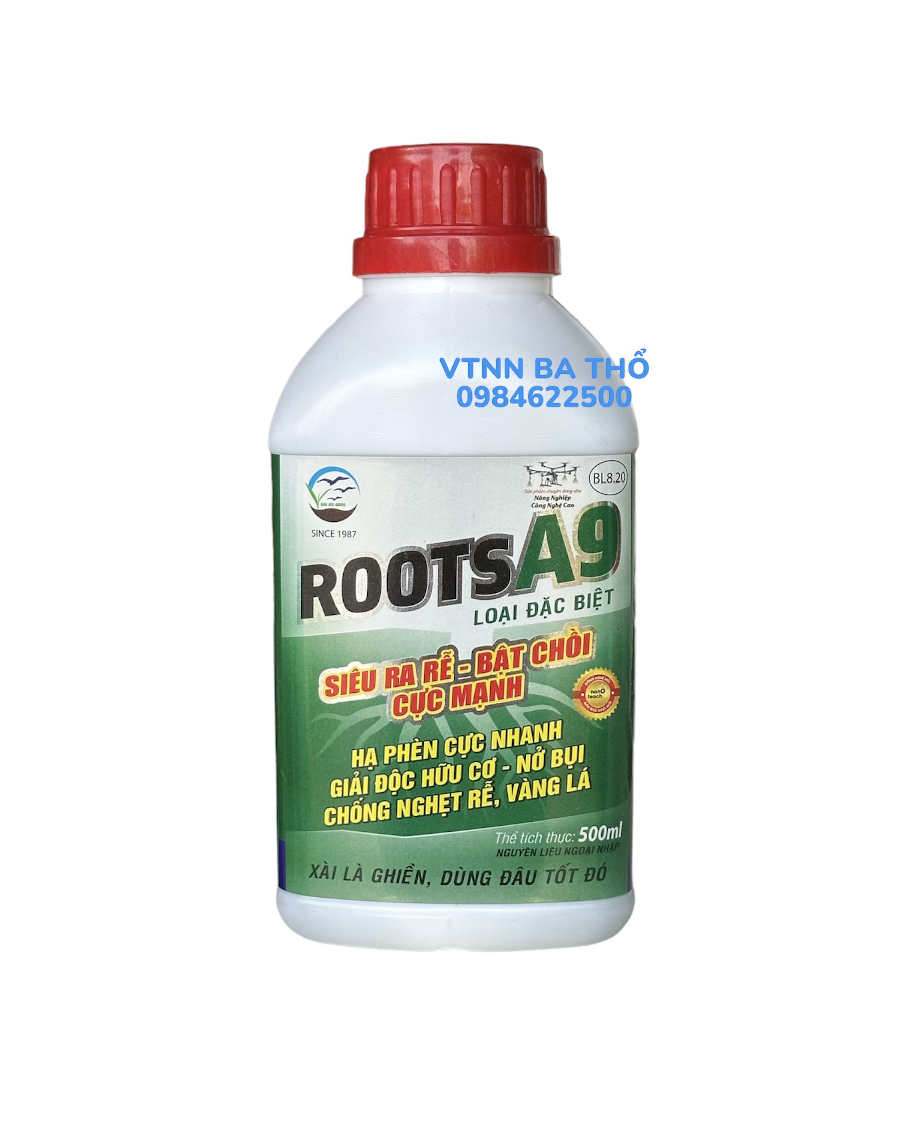 Phân bón lá sinh học roots a9 500ml