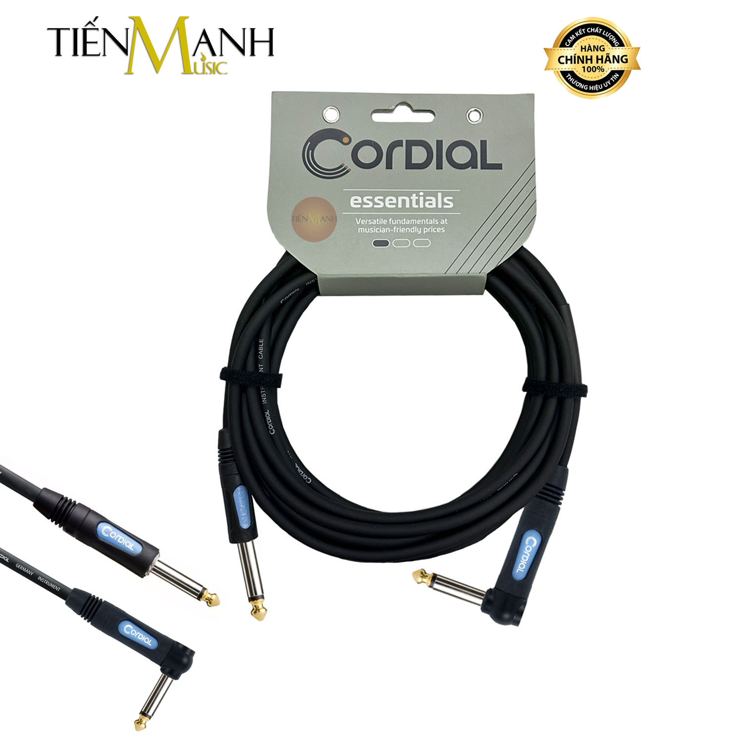 Dây cáp nối đàn guitar cordial rean 2 đầu 6ly ts mono ccfi x pr dài 1.5m, 3m, 4.5m, 6m, 9m