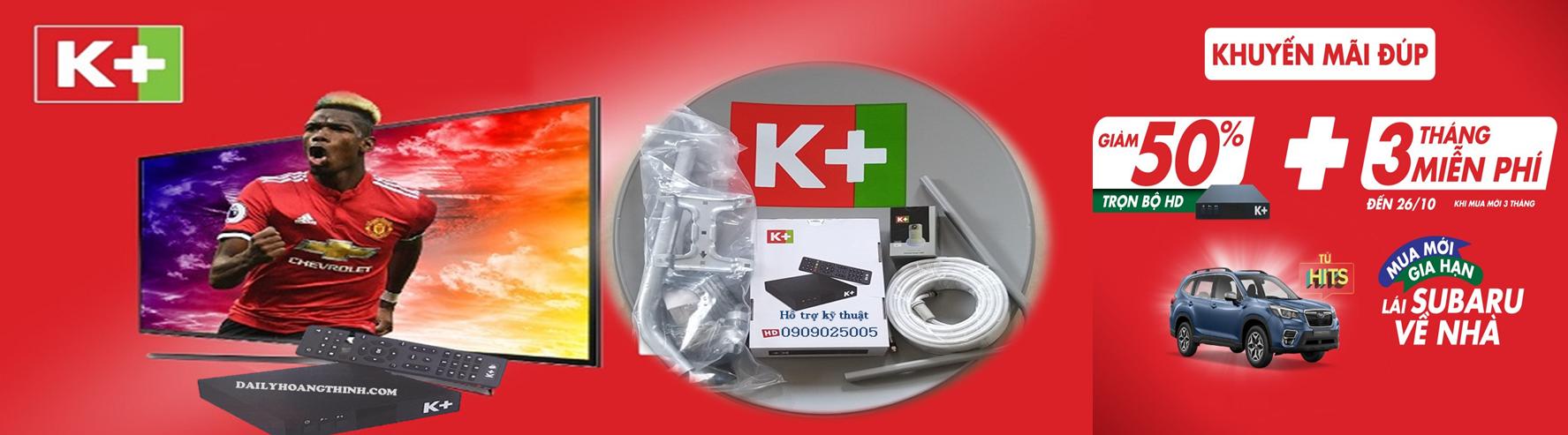 [HCM]Trọn Bộ đầu thu K+ HD và đăng ký gói 3 tháng