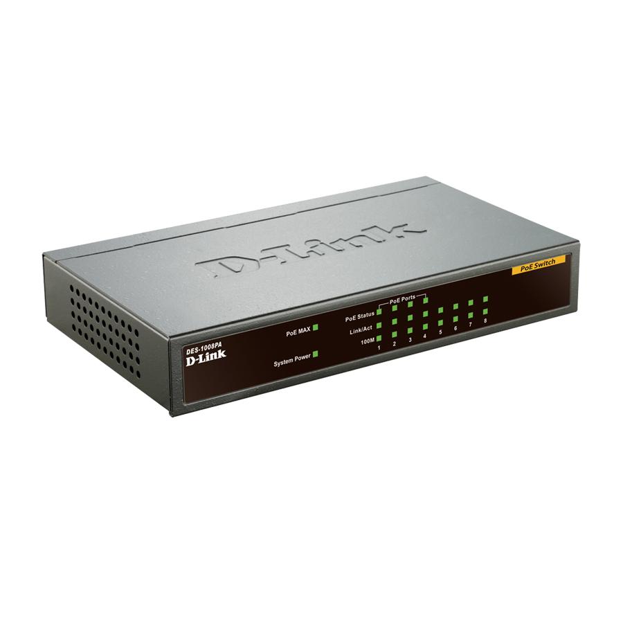 Switch PoE 8 cổng Ethernet D-LINK DES-1008PA