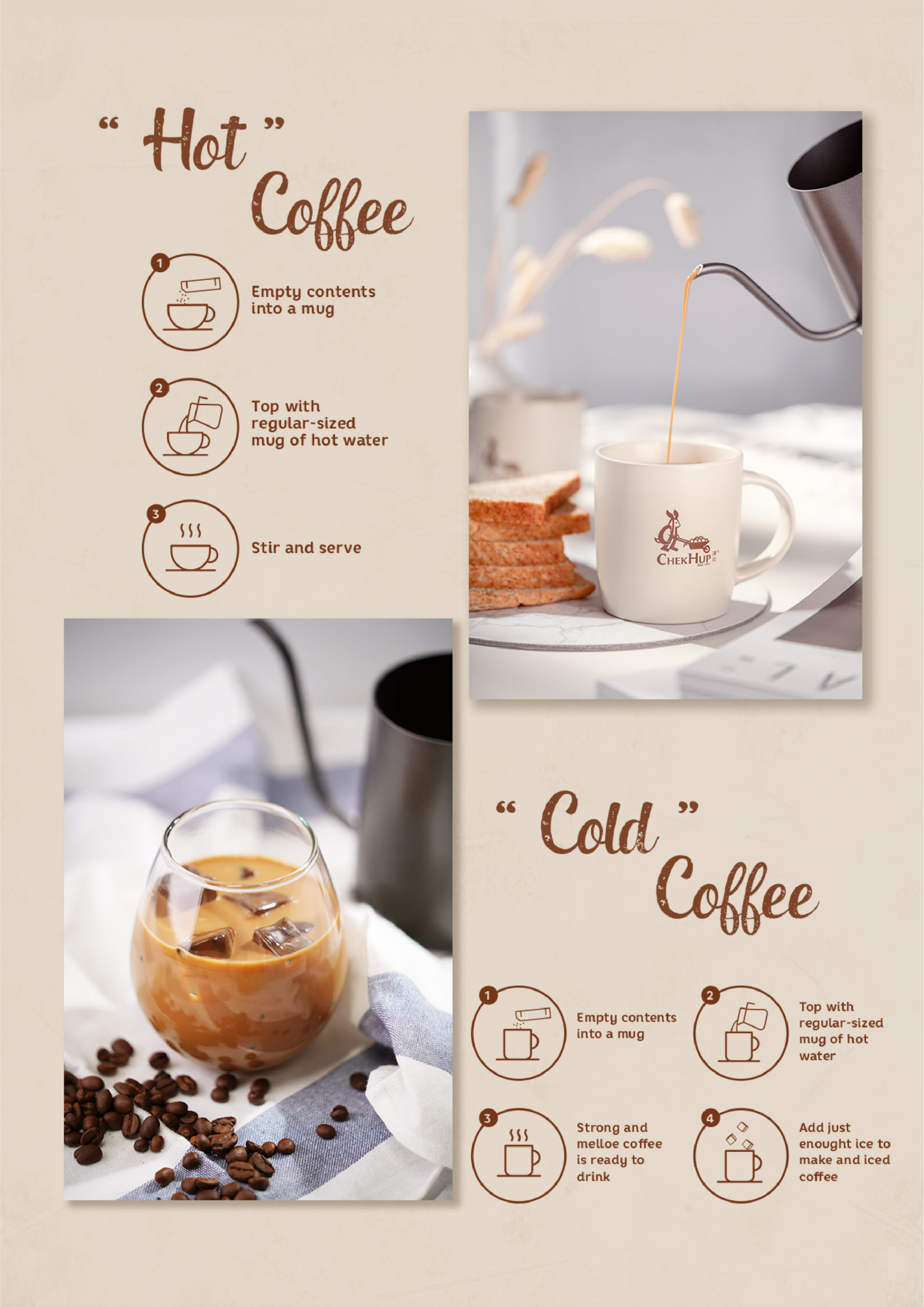 [HCM] Cà phê trắng Chek Hup White Coffee 3 in 1 Extra Rich - Đậm cà phê