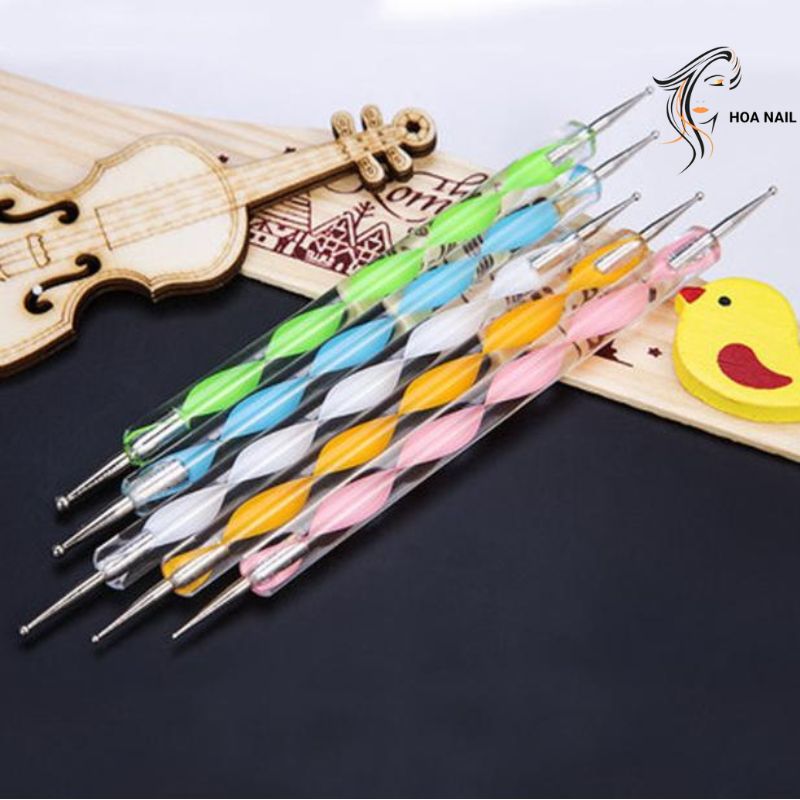 [HCM]Set 5 bút cọ chấm bi trang trí móng