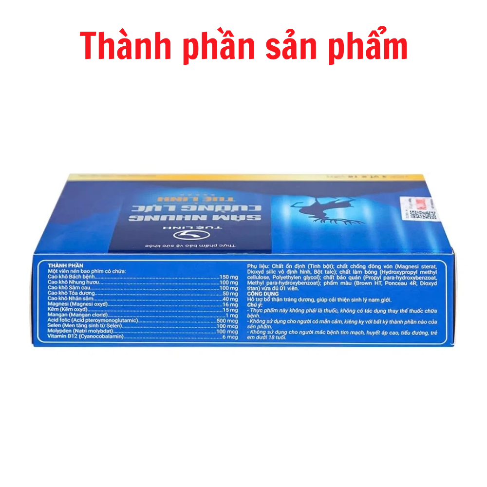 [HCM]Sâm Nhung Cường Lực Tuệ Linh 30 Viên