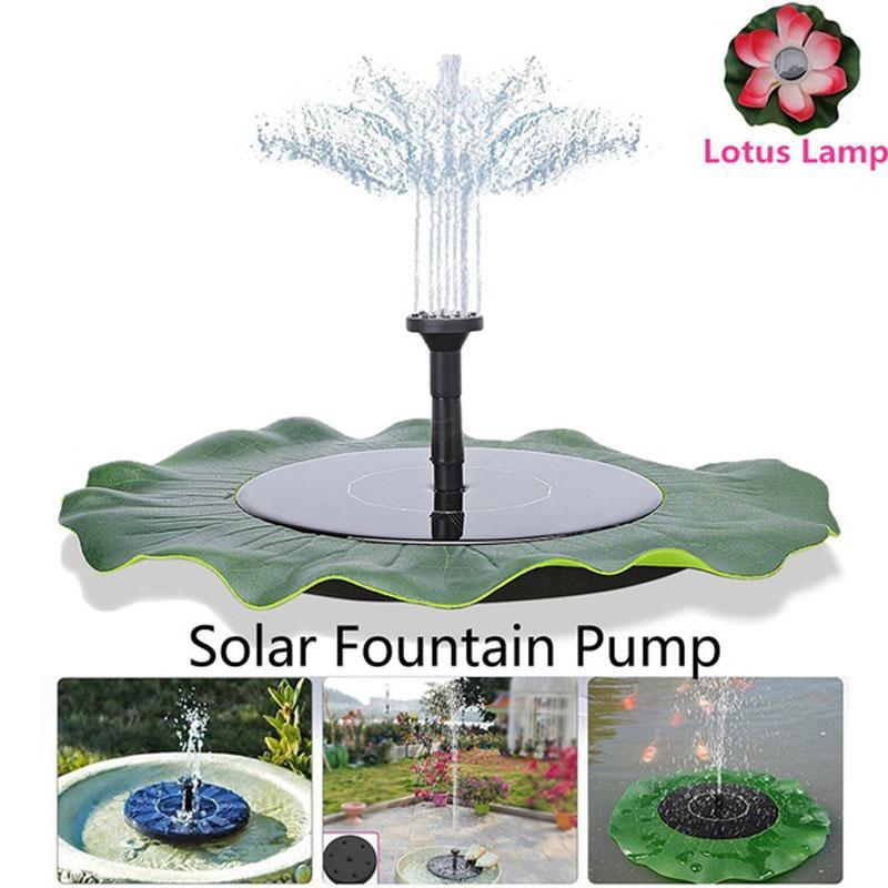 7V PET Solar Water Pump Fountain Pump Energy Saving Lotus Leaf Garden Practical Durable Outdoor Aquarium Fountain Water Pump
