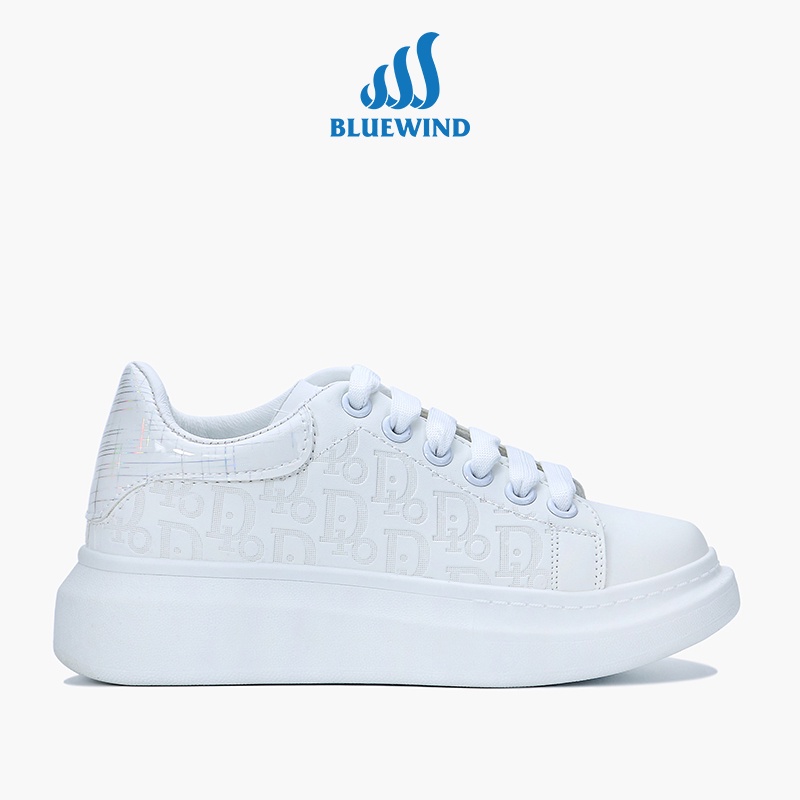 Giày Thể Thao Nữ Đế Cao Da Mềm Kiểu Dáng Hàn Quốc BLUEWIND 68749