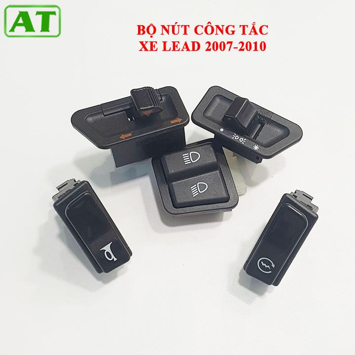 Bộ 5 Nút Công Tắc Xe LEAD đời từ 2007 đến 2010
