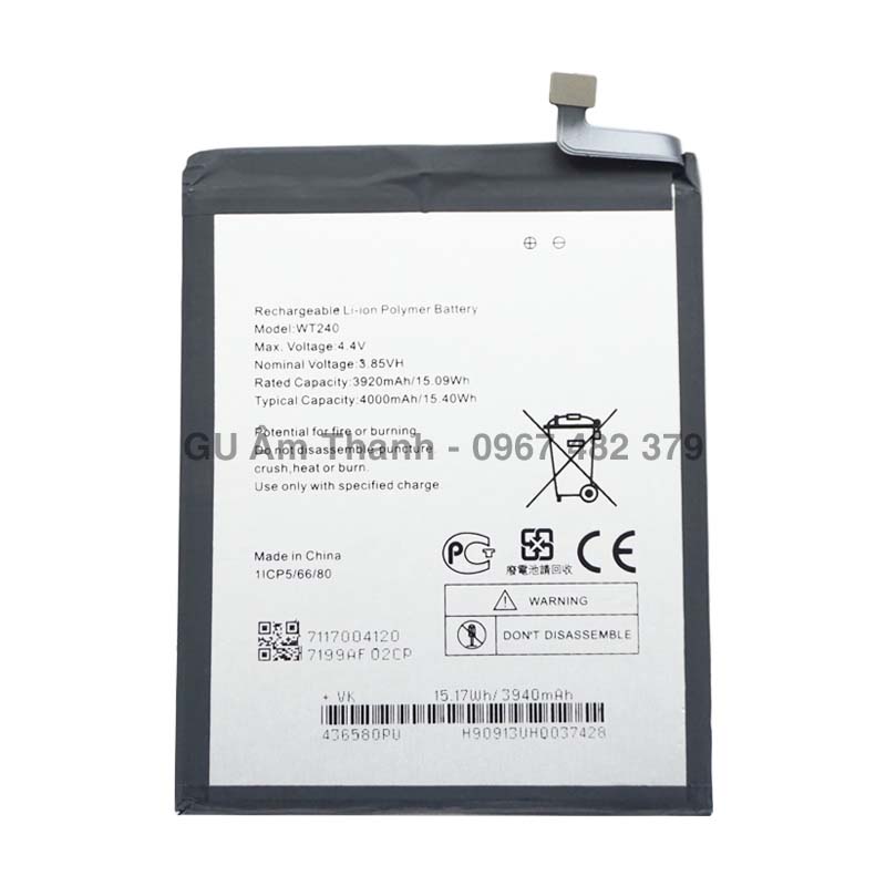 Pin cho nokia 3.2 ta-1164 ta-1156 dung lượng 4000mah zin máy