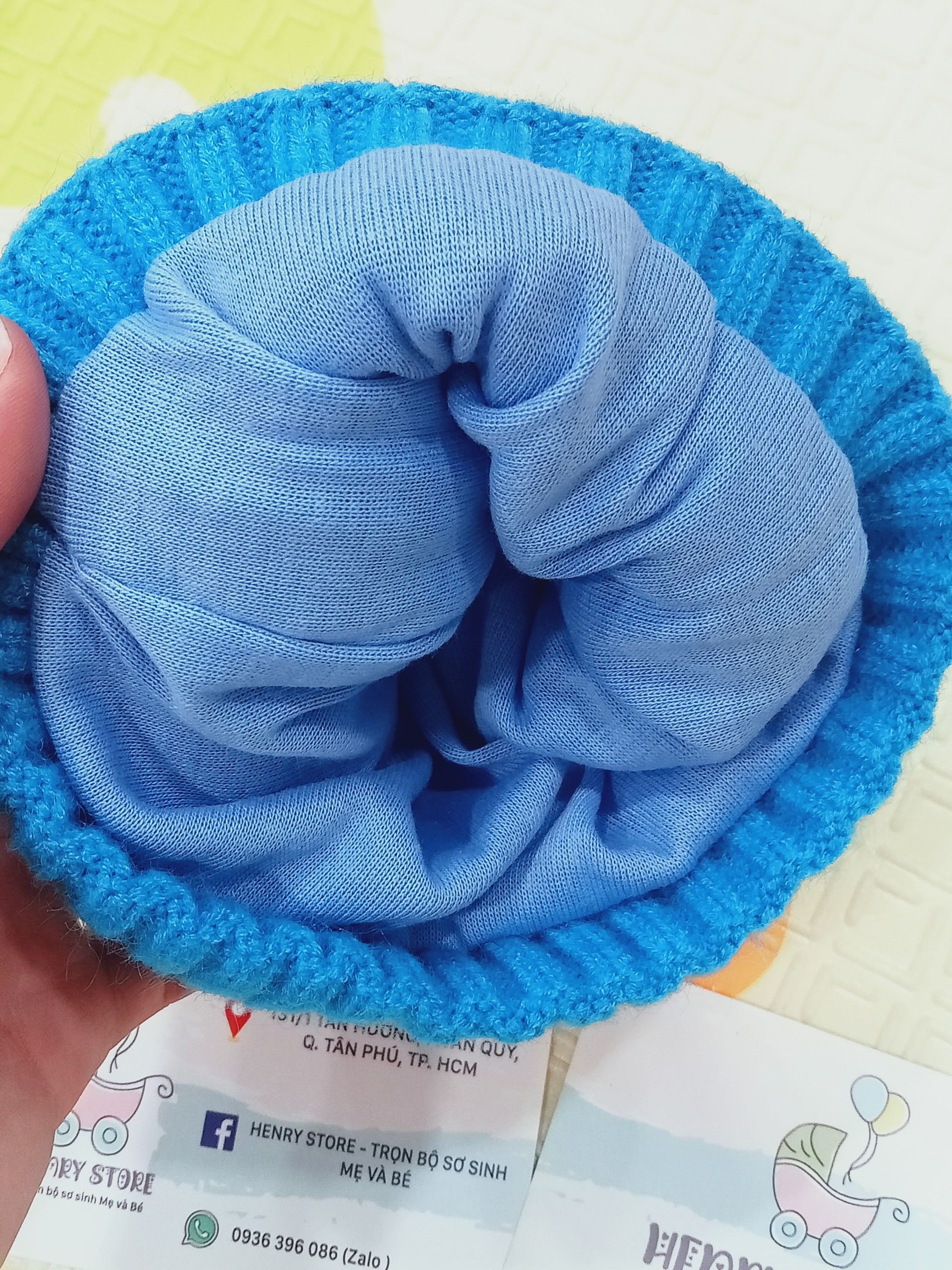 Nón len, Mũ len 1 bông siêu xinh cho bé từ 3 tháng - 1 tuổi