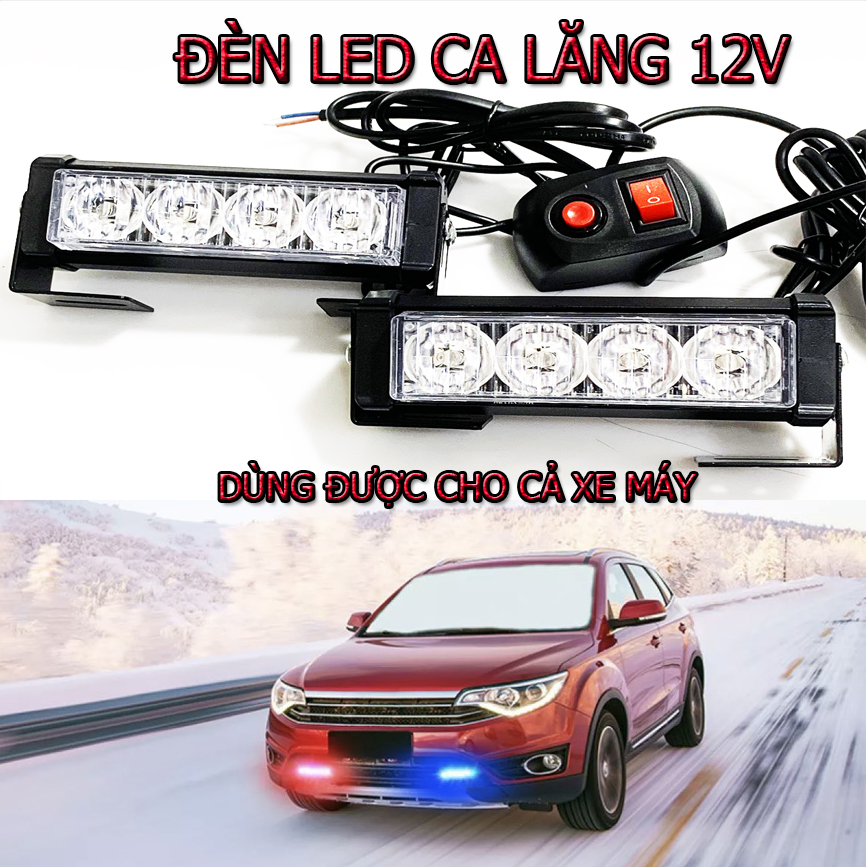 Đèn led nháy cảnh báo xe hơi 12v 36w đèn led kiểu police dành cho ô tô / suv / xe tải/taxi- giá 1 cặp