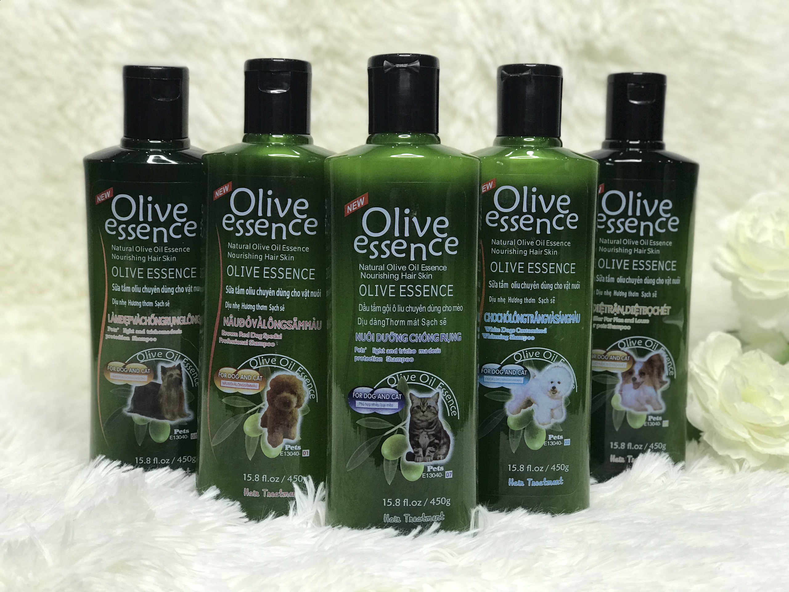 SỮA TẮM CHÓ MÈO OLIVE ESSEN DÀNH CHO CHÓ 450ML