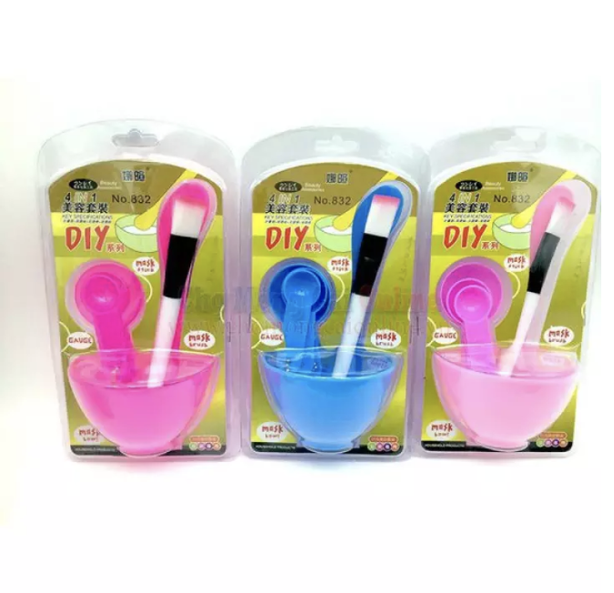 [HCM]Bộ Chén Cọ Trộn Đắp Mặt Nạ 6 Món Dụng Cụ Trộn Mặt Na