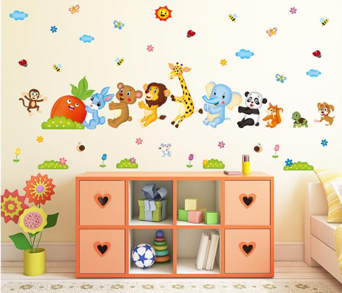 Decal trang trí Thú Kéo Cà Rốt 01