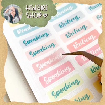 [Sticker Ham Học] Sticker Đề Mục Anh Văn - Sticker Ham Học / Hidari
