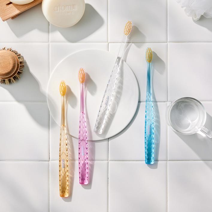 Set bàn chải đánh răng kháng khuẩn mạ bụi vàng - Atomy's Toothbrush