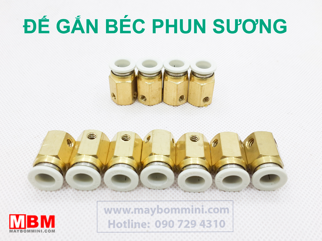 Đế giữa gắn béc phun sương bằng đồng ( chưa kèm béc )