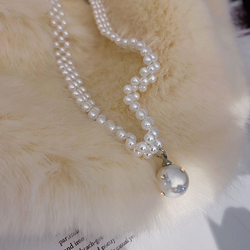 High -quality Korean style lady pearl necklace