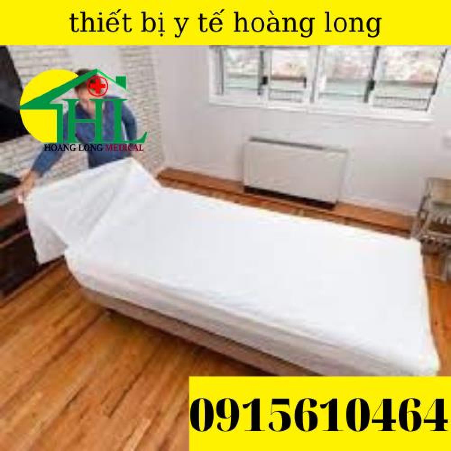 Ga giường y tế màu trắng (chun và k chun) 115x220cm