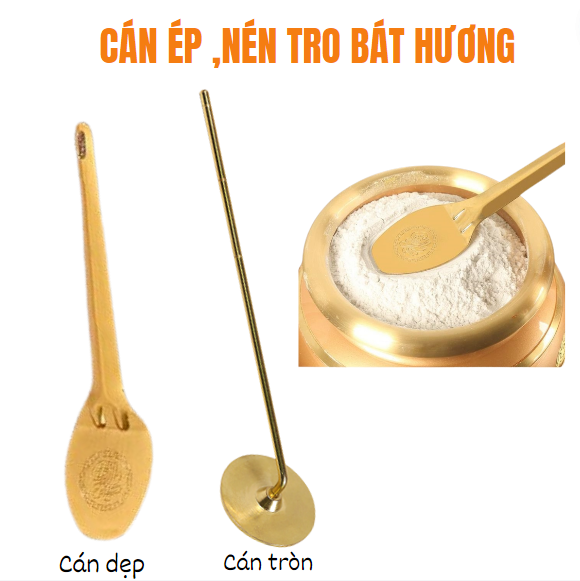 Cán Ép tro phẳng Bát nhang,Lư hương(2 mẫu)
