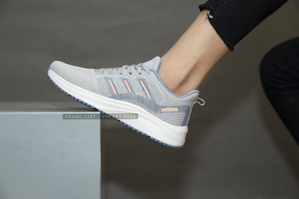 Giày Sneaker Nữ Giày Thể Thao Nữ D29 Màu Ghi