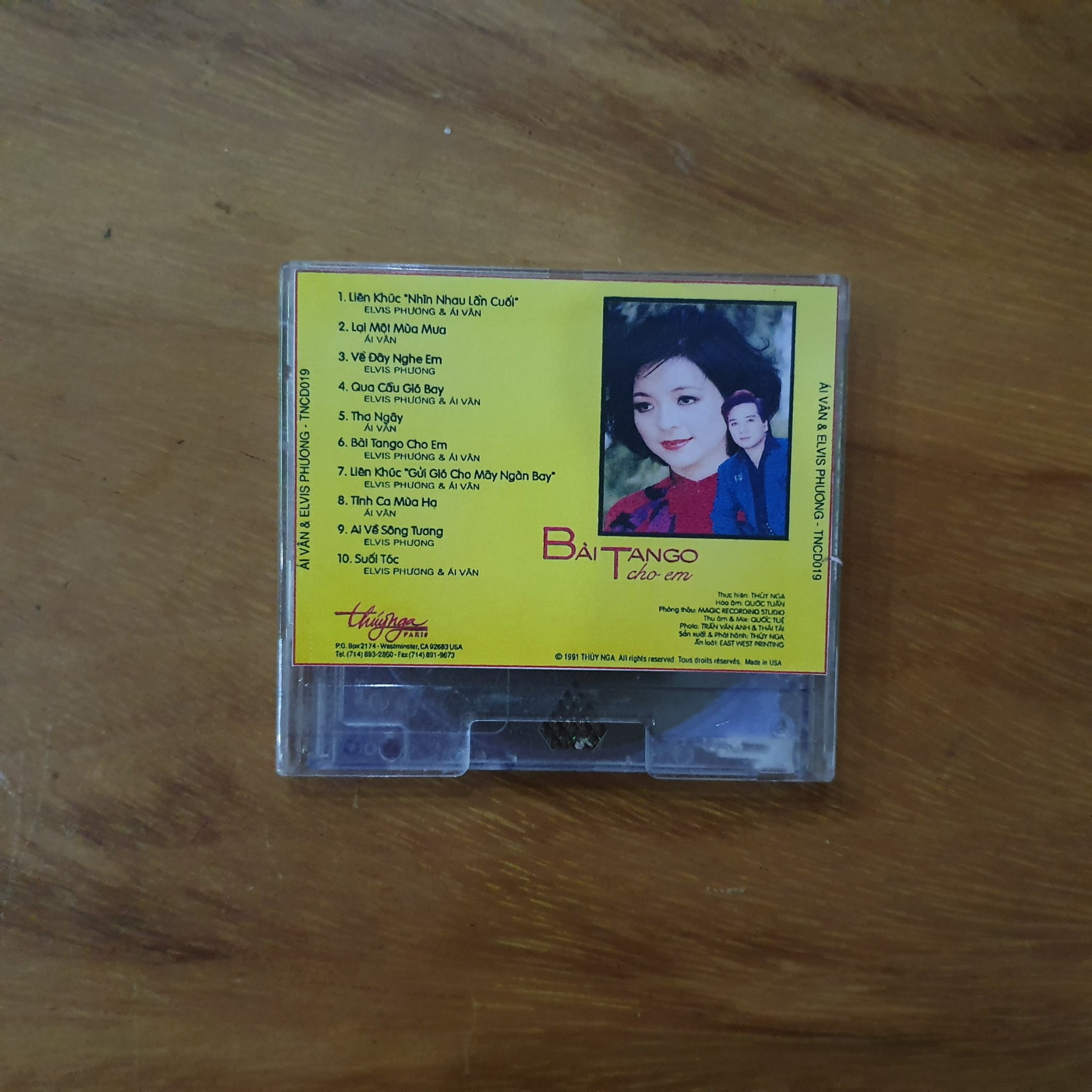[MDCD] Đĩa MD Bài Tango Cho Em - Á Vân và Elvis Phương - Đĩa MD Mini Disc