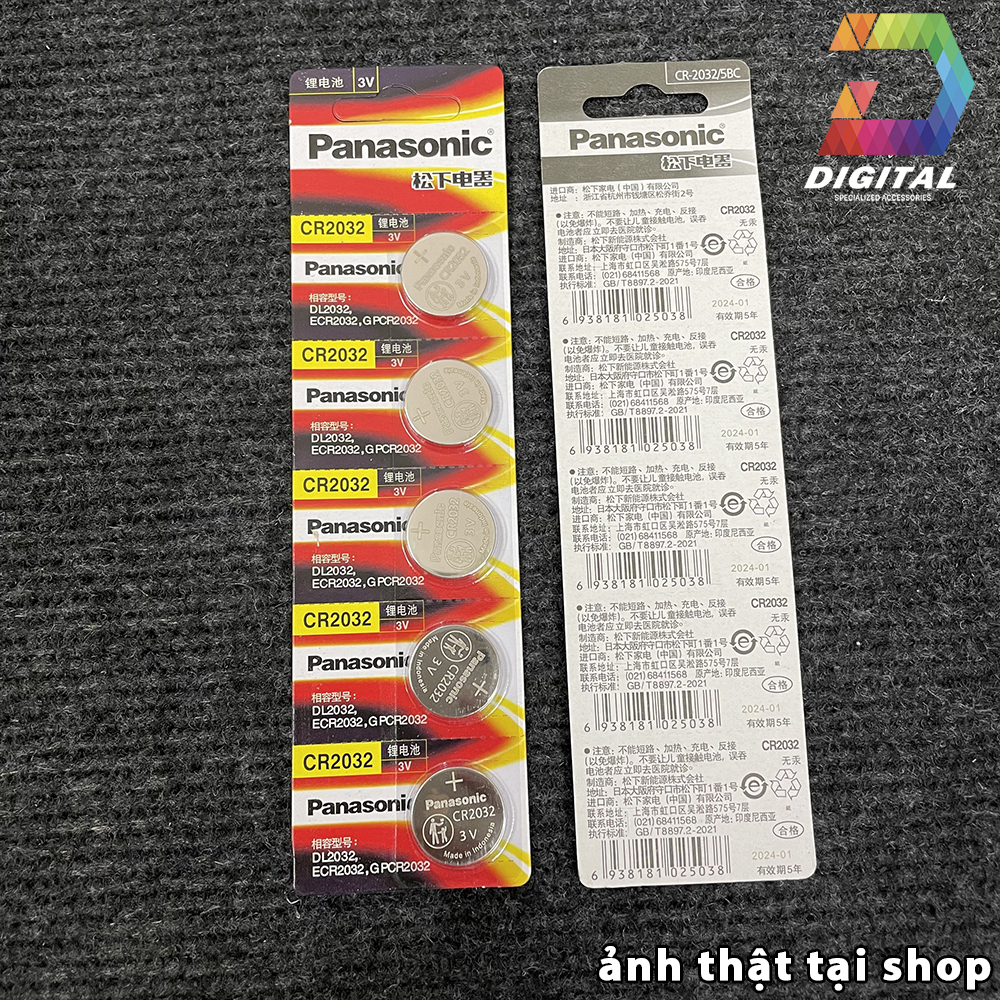 Pin Panasonic Cmos CR2032 Lithium 3V Chính Hãng