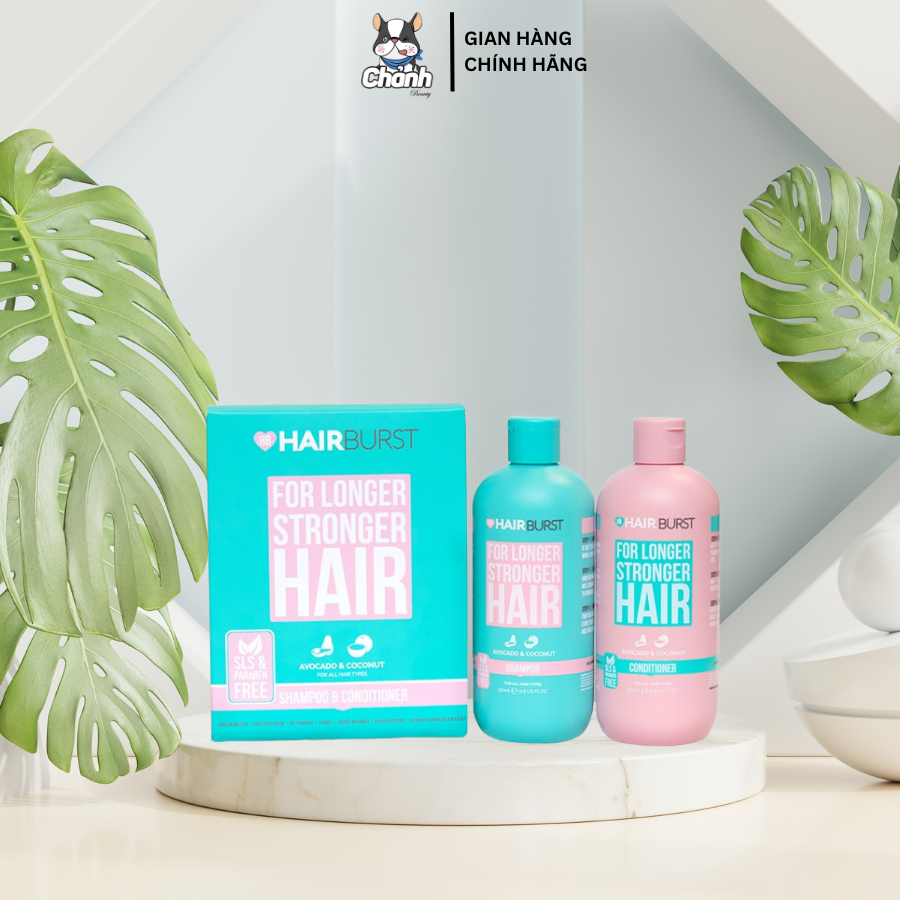 Set Gội Xả Hairburst Kích Thích Mọc Tóc 350ml x 2