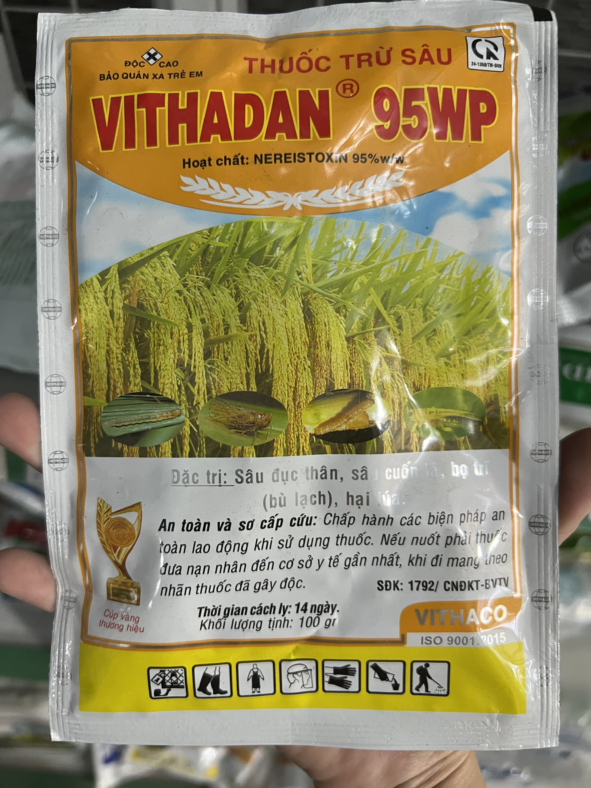 HH233 Thuốc trừ sâu Vithadan 95WP gói 100gr
