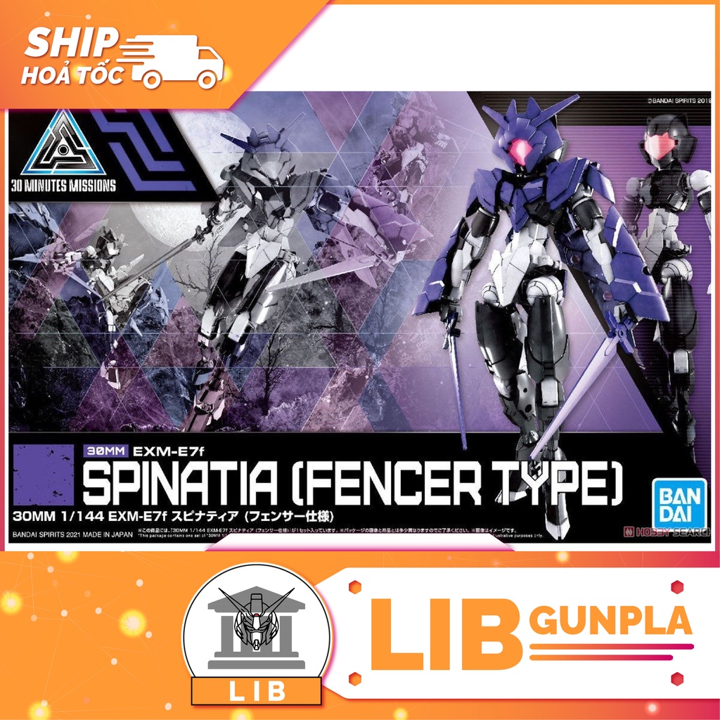 Mô hình lắp ráp bandai 30mm exm-e7c spinatia - fencer type