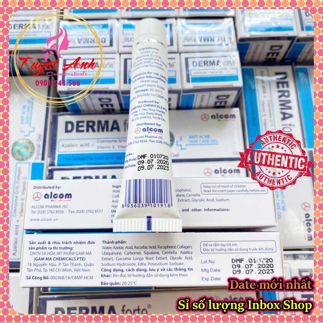 [HCM]Dermaforte [Auth-Date mới]- Gel giảm mụn