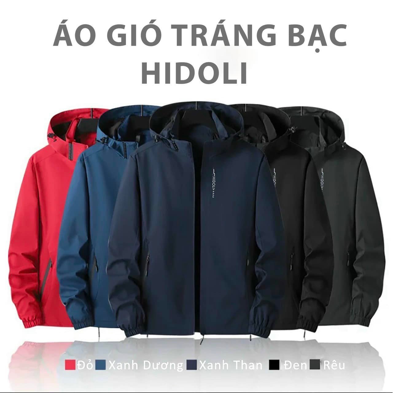 ÁO GIÓ TRÁNG NANO BẠC HIDOLI
