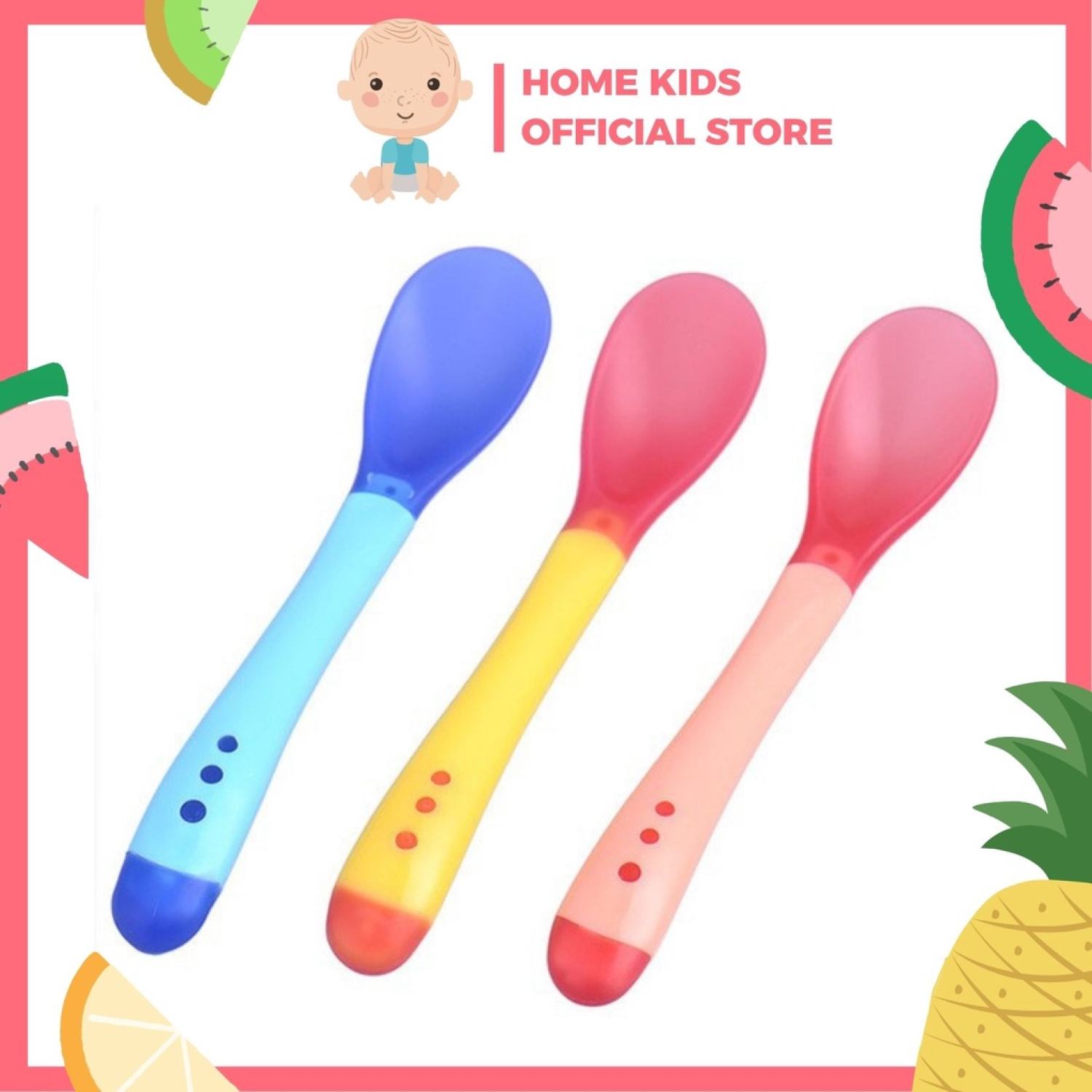 [HCM - SIÊU RẺ] Thìa Báo Nóng Ăn Dặm Cho Bé